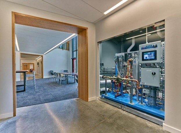 Control panel for Fahy Commons sustainable water system